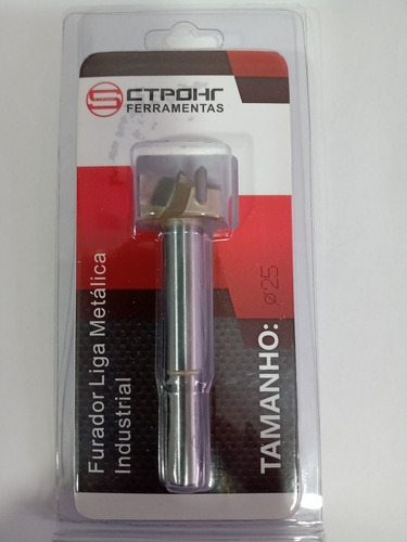 Imagem 3 de 3 de Broca Forstner 25mm P/ Dobradiça De Armário Liga Industrial