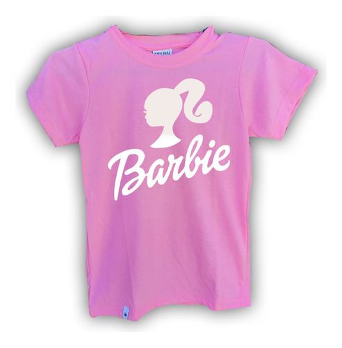 Remera Camiseta Barbie Rosa Niña