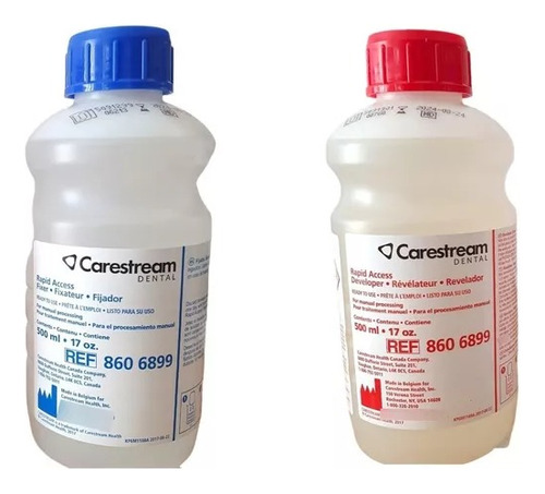 Kit Carestream 1 Revelador + 1 Fijador 500ml Dent 