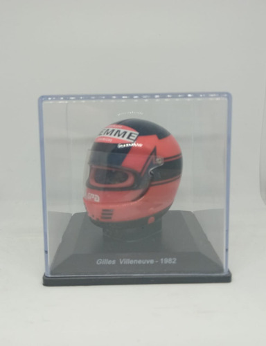 Casco Coleccion Grandes Premios F1 Gilles Villeneuve 1982