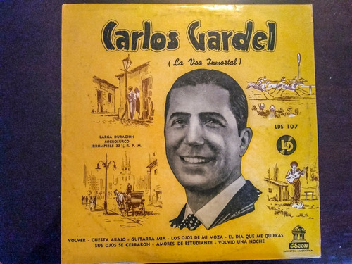 Lp 33 Carlos Gardel La Voz Inmortal