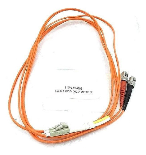 New Quiktron 810-l12-006 Fiber Optic Cable Lc-st 62.5 Dx 2