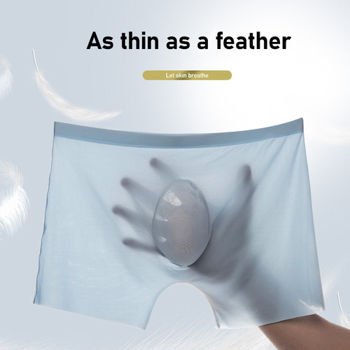 Calzoncillos Bóxer Elásticos De Seda De Hielo Para Hombre
