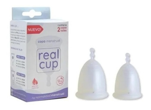 Copita Menstrual Real Cup Pack 2 Copas Talla S Y M 