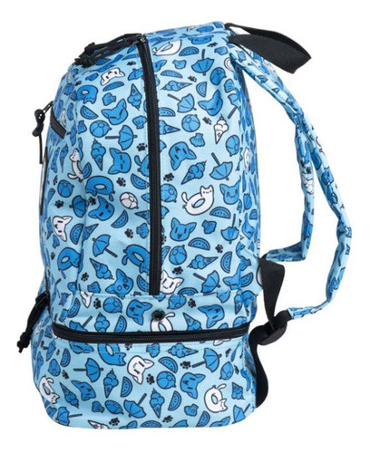 Mochila Natación Arena Friends Azul Pileta Niños Infantil Jr Color Turquesa/azul Diseño De La Tela Estampada