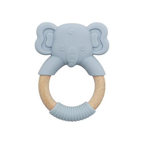 Teething Toy For Babies,  Wooden Rings Chew Toys Relief...