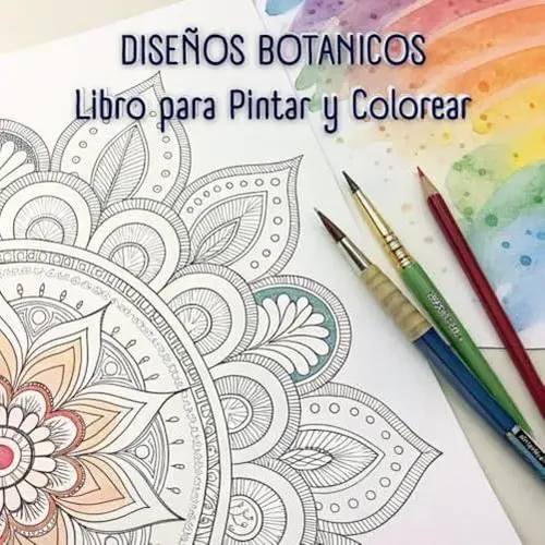 Disenos Botanicos Libro Para Pintar Y Colorear: Ilustracione | Cuotas ...