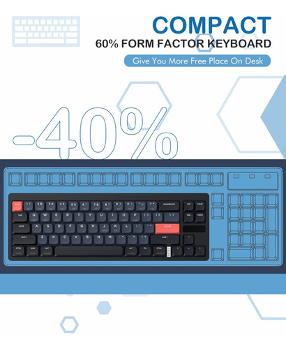 Magic-refiner Rkl680 Teclado Mecánico Inalámbrico Ultra DeLG