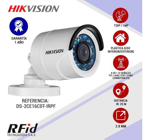 Imagen 5 de 8 de Cámaras De Seguridad Kit Cctv Hikvision Mini Dvr 4ch + 4 Cám