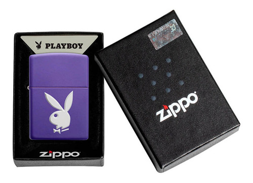 Encendedor Zippo Playboy Morado Mate