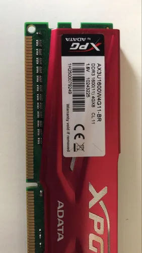 Adata Xpg Memoria Ram 4gb Ddr3 1600 Mhz Rojo (Usado)