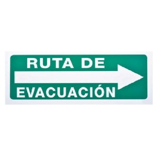 Kit 3pzas Señal (ruta De Evacuación Derecha)  Surtek S /v