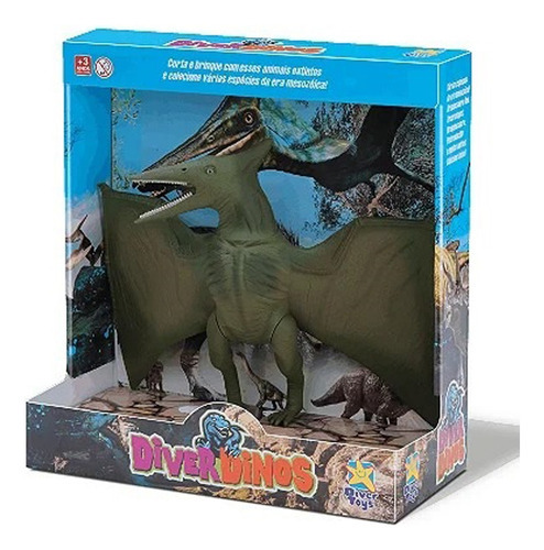 Figuras Dinosaurio Diver Dinos Pterodáctilo Mundo Magico