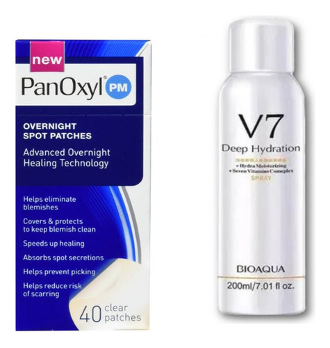 Pack Parches Para Acne Panoxyl Y Spray Aclarante Cuerpo V7