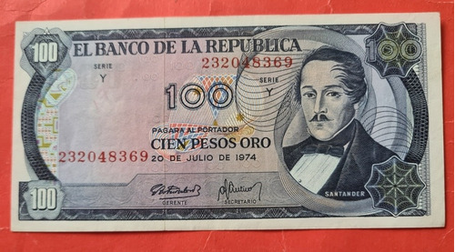 Billete Cien Pesos 1974