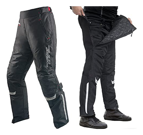 Pantalones Desmontables De Invierno Montar Moto Hombres...