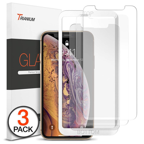 Vidrio Templado Para iPhone XS Max [3 Un.] Trianium