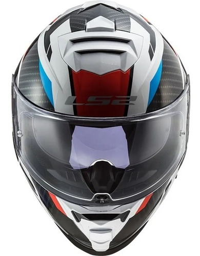 Casco Integral Ls2 Ff800 Storm Racer - En Teo Motos Color Azul/Rojo Tamaño del casco S
