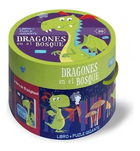 Libro Dragones En El Bosque Mas Puzzle Gigante - Manolito