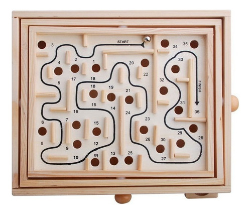 Estilo Sudoku Laberinto Juego De De Madera Mesa
