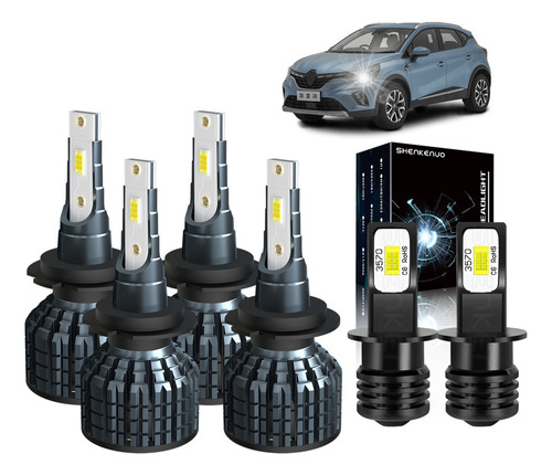 H7+ H3 Kit De Faros Led Luz Alta Y Baja Para Seat Series