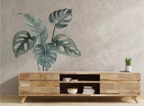 Vinilo Decorativo Pared - Hojas Tropicales L