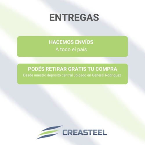 Perfil Omega Creasteel 12,5mm X 2,60mts Paquete 12 Unidades