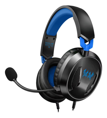 Audífonos Gamer Auriculares Diadema Para Pc Ps4 Ps5 Switch Color Azul