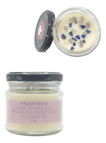 Vela aromática de lavanda, vela de evolución espiritual, 100 g, 25 h