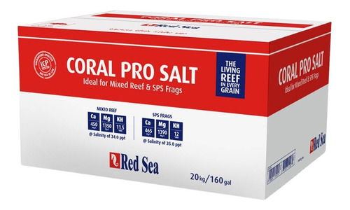 Red Sea Sal Coral Pro 20kg Box Reef Acuario Marino Corales 