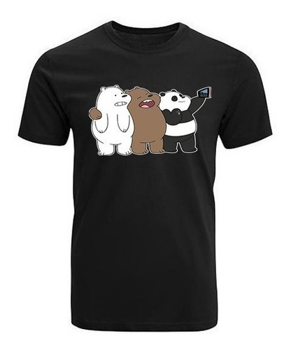 Polera Osos Escandalosos We Bare Bears Panda Pardo Serie 