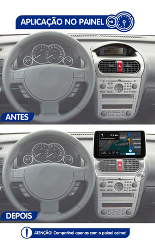 Multimidia 9' Android Corsa 02 Até 2012 Android Auto Carplay