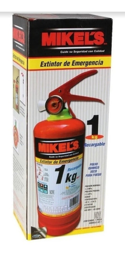 Extintor De Emergencia 1kg Mikels Recargable Con Soporte (Usado)
