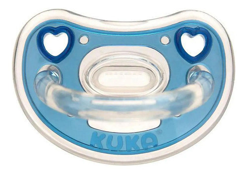 Chupeta De Silicone Elegance Azul Orto Fase 1 Kuka