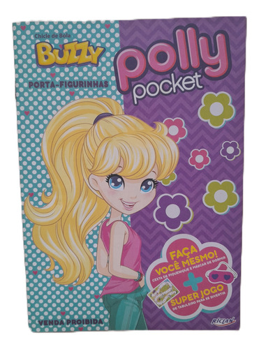 Álbum Buzzy Polly Pocket Vazio Excelente Estado