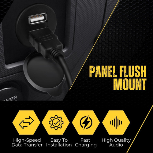 Cable Usb Hdmi Empotrado Para Salpicadero Resistente Al Agua