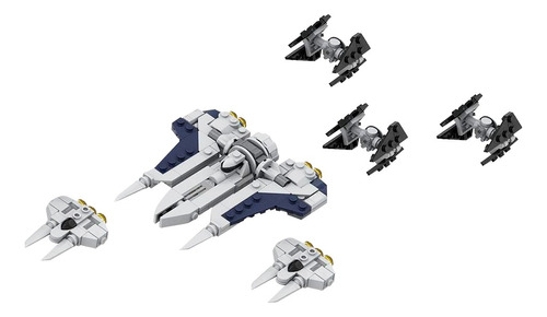 Set De Bloques Space Wars Fleet & Interceptors Minifig Scale