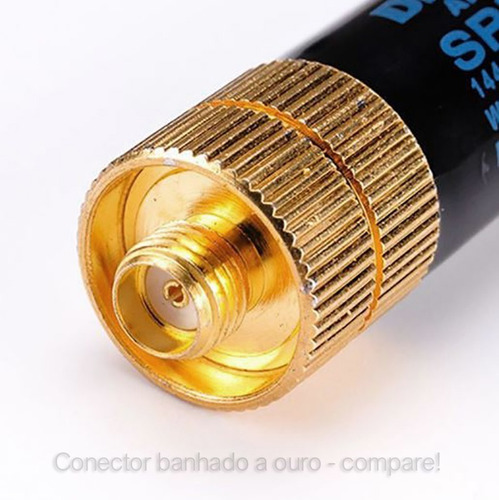 Imagem 4 de 10 de Mini Antena P Rádio Ht Baofeng Uv-5r 777s Uv-9r Etc 5cm Ouro