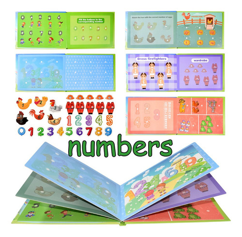 Book Montessori Toys Educational Activity Book Sil