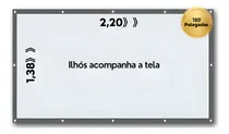 Comprar Tela Telão 120 Polegadas Projeção Datashows E Projetores