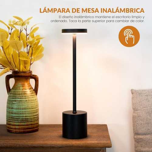 Lámpara De Mesa Recargable, Lámpara Inalámbrica Lampara Led