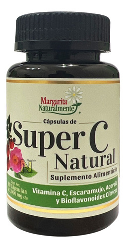 Super C Natural (60 Tabs De 1000 Mg) Margarita Naturalmente