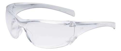 Óculos Virtua Ap Af de 3 mm +transparentes, antiembaçantes, vidro econômico, cor branca