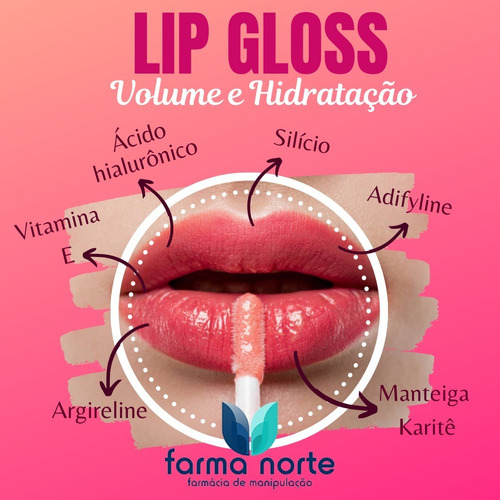Gloss Para Aumento E Hidratação Labial - Lip Gloss - 5g