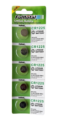 10 X Cr1225  Fulltotal 3v Para Alarmas Sensores Luces