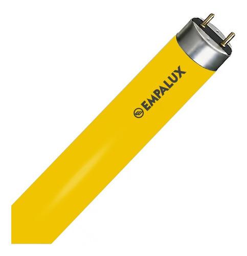 Lâmpada Fluorescente T8 G13 18w Colorida Amarela 60cm
