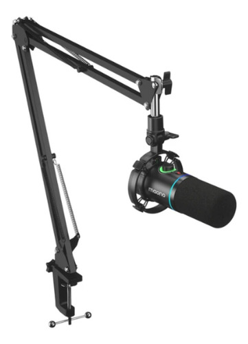 Kit de microfone dinâmico Maono PD200x com suporte Au-B01, cor preta