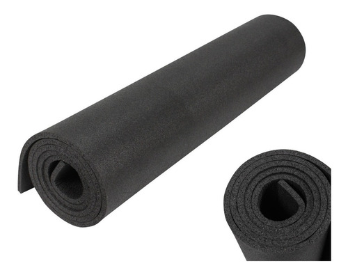 Tapete De Academia Pilates Exercicio Fitnnes 140x50cm Preto