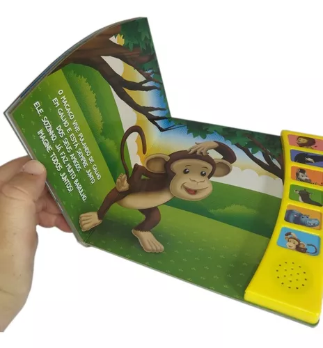 Livro Infantil Conhecendo os Sons Macaco - Funny Design