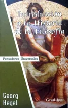 Comprar Introducción A La Historia De La Filosofía - Georg Hegel